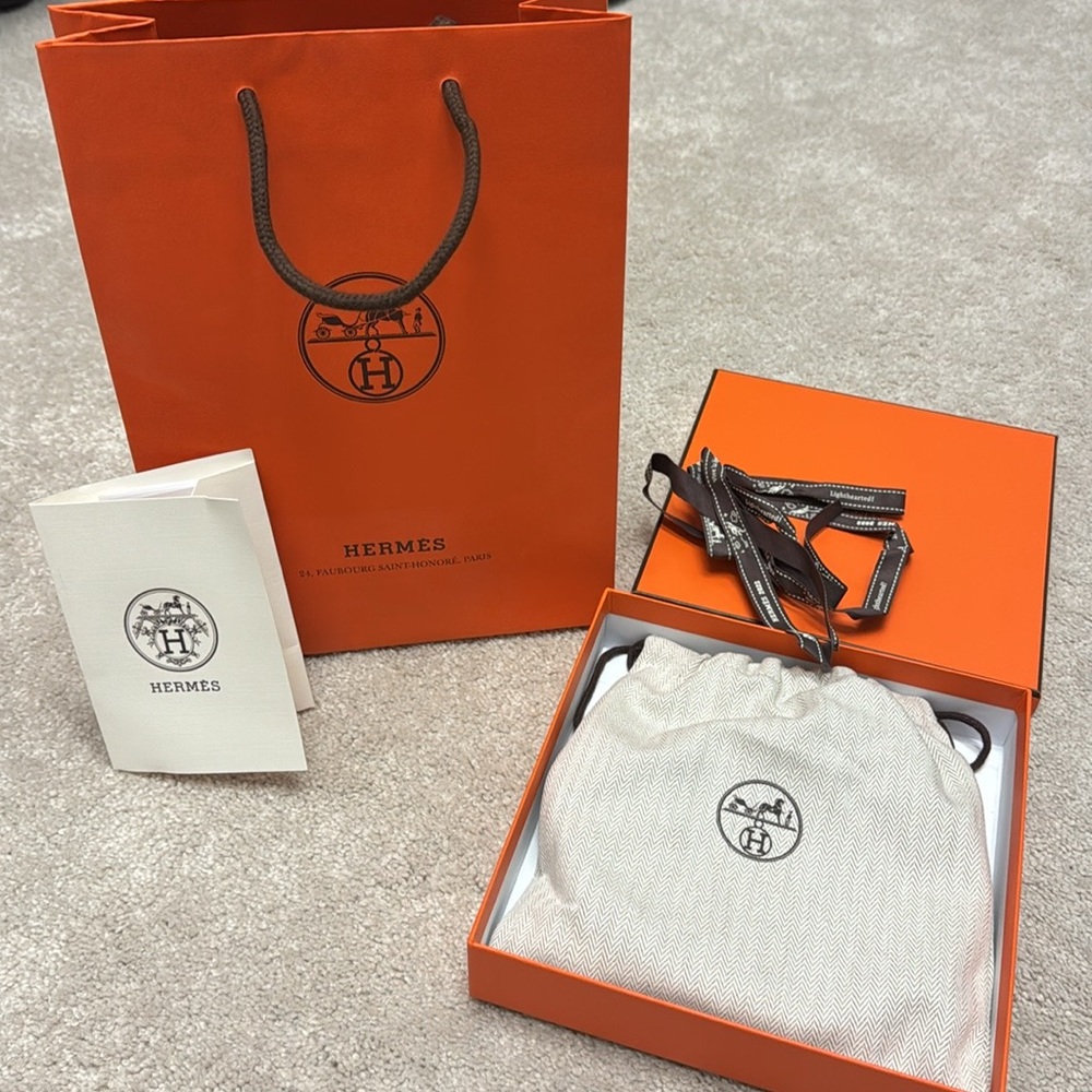 Hermes women’s 2 tone “lucky belt”
